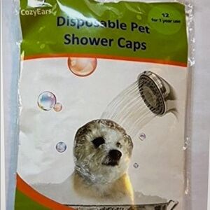 CozyEars Disposable Pet Shower Caps Size XL 12 Count